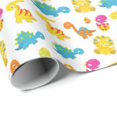 Dinosauriërs, Dinosaurenpatroon, Baby Dino Cadeaupapier (Rol Hoek)