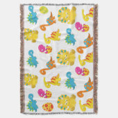 Dinosauriërs, Dinosaurenpatroon, Baby Dino Deken (Voorkant Verticaal)