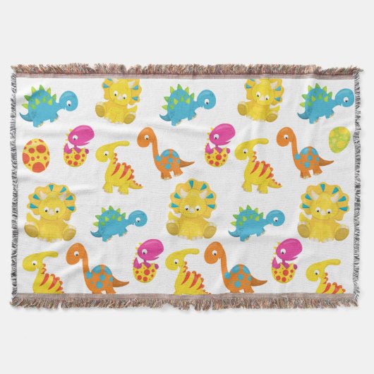 Dinosauriërs, Dinosaurenpatroon, Baby Dino Deken (Voorkant)