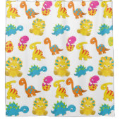 Dinosauriërs, Dinosaurenpatroon, Baby Dino Douchegordijn (Voorkant)