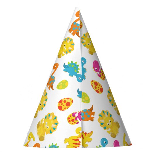 Dinosauriërs, Dinosaurenpatroon, Baby Dino Feesthoedjes (Achterkant)