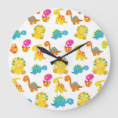 Dinosauriërs, Dinosaurenpatroon, Baby Dino Grote Klok (Voorkant)