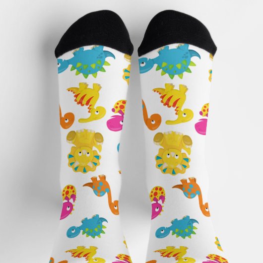 Dinosauriërs, Dinosaurenpatroon, Baby Dino Sokken (Top)