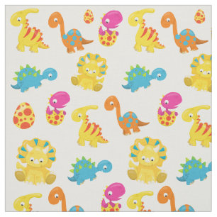 Dinosauriërs, Dinosaurenpatroon, Baby Dino Stof