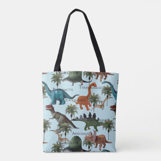 Dinosauriërs Dinosaurussen! Tote Bag (Achterkant)