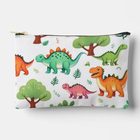 Dinosauriërs en bomen patroon wit etui (Voorkant)