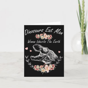 Dinosauriërs eten Man vrouw in de aarde Kaart