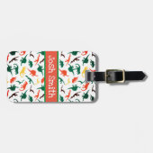 Dinosauriërs gepersonaliseerd bagagelabel (Voorkant horizontaal)