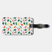 Dinosauriërs gepersonaliseerd bagagelabel (Achterkant horizontaal)