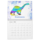 Dinosauriërs gepersonaliseerde kleurrijke Kinder a Kalender (Jan 2026)