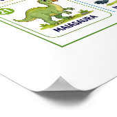 Dinosauriërs grafiek poster (Hoek)
