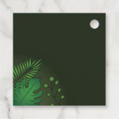 Dinosauriërs: Groene dank jullie verjaardag Bedankjes Labels (Achterkant)