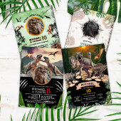 Dinosauriërs Jurassic Verjaardagsfeest Stomp Kauwe Kaart