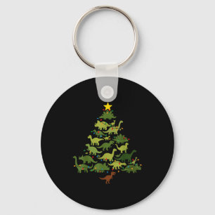 Dinosauriërs Kerstboom Merry Dinomas Grappige Fami Sleutelhanger