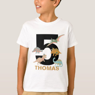 Dinosauriërs Kinderen Boho Dinosaurus Verjaardag L T-shirt
