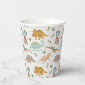 Dinosauriërs Kinderen Hand Getekend Boho Dinosauru Papieren Bekers (Links)