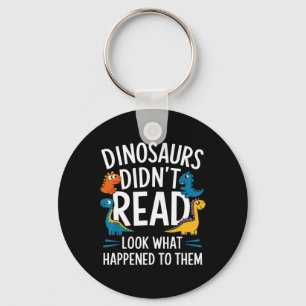 Dinosauriërs lazen niet grappige leraar kinderen sleutelhanger
