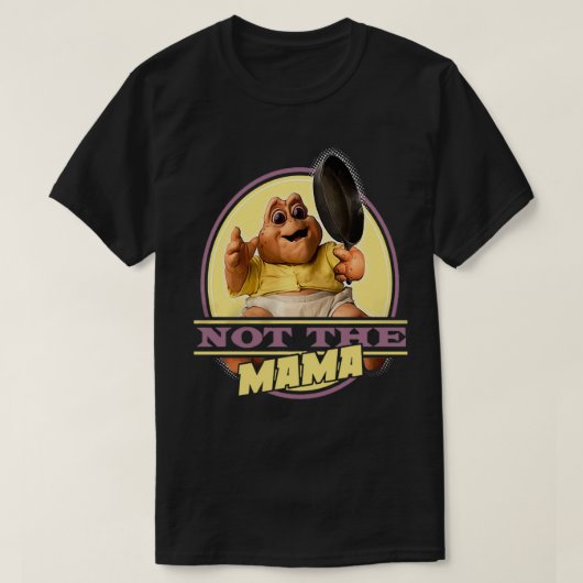 Dinosauriërs niet de Mannen van mama DNS0020501BLK T-shirt (Design voorkant)
