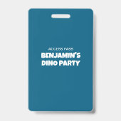 Dinosauriërs ontmoeten de Steentijd Badge (Achterkant)