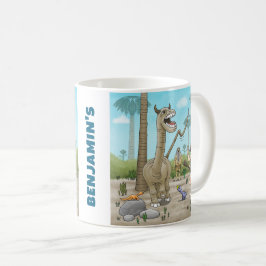 Dinosauriërs ontmoeten de Steentijd Koffiemok