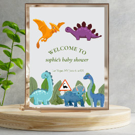 Dinosauriërs oversteken, Pterodactylus, Welkomstbo Poster