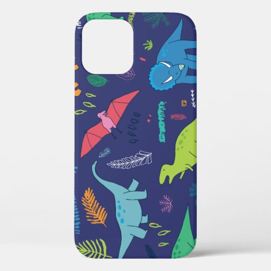 Dinosauriërs Palms Tropisch Patroon Case-Mate iPhone Case (Achterkant)
