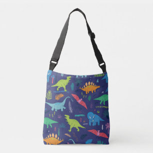 Dinosauriërs Palms Tropisch Patroon Crossbody Tas