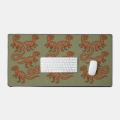 Dinosauriërs programmeren binaire codesyntaxis bureaumat (Keyboard & Muis)
