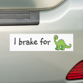 dinosauriërs redden bumpersticker (Op auto)