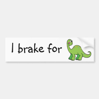 dinosauriërs redden bumpersticker