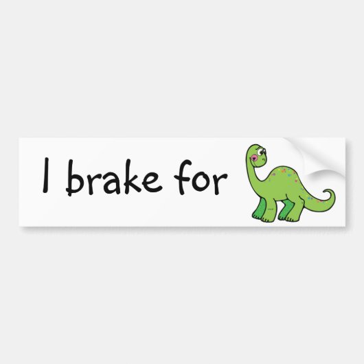 dinosauriërs redden bumpersticker (Voorkant)