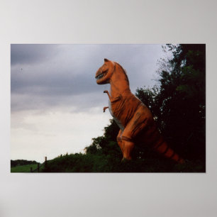 Dinosauriërs roamen nog steeds de aarde poster