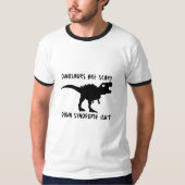Dinosauriërs T-Rex Down Syndroom is niet bewust T-shirt (Voorkant)