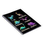 Dinosauriërs Trex Triceratops Dino Fan Notitieboek (Rechterzijde)