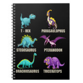 Dinosauriërs Trex Triceratops Dino Fan Notitieboek (Voorkant)