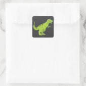 Dinosauriërs: Tyrannosaurus rex Vierkante Sticker (Tas)