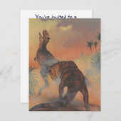  dinosauriërs, uitnodiging van de Partij van de Ki (Voorkant / Achterkant)