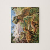 Dinosauriërs Vloer, Trex Vloer, Trex Vloerbedekkin Legpuzzel (Verticaal)