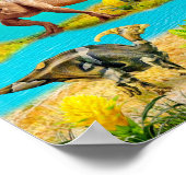 Dinosauriersschilderafdrukken voor decoratiekamerw poster (Hoek)