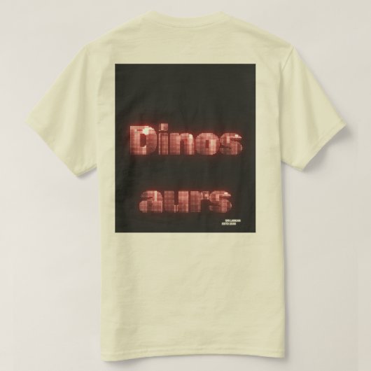 DinosauriërsTdising  T-shirt (Design achterkant)