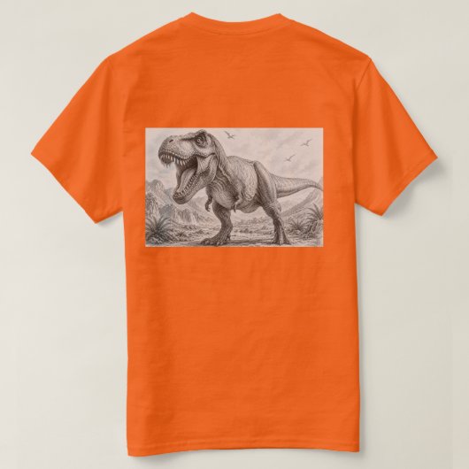 DinosauriërsTdising T-shirt (Design achterkant)