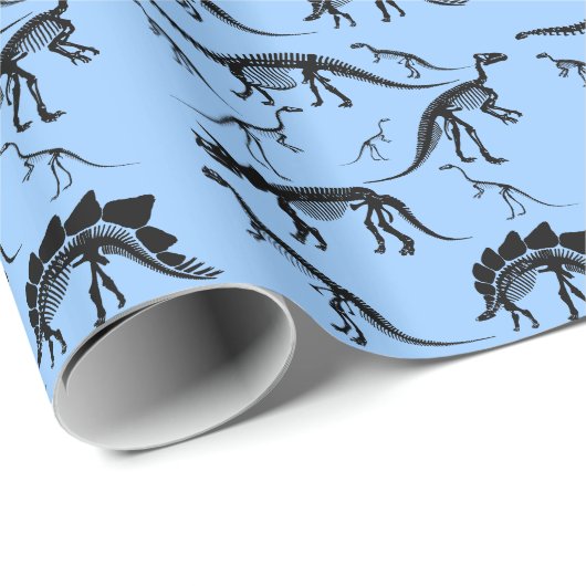 Dinosaurieskeletten! Fun prehistorische dinos-bott Cadeaupapier (Rol Hoek)