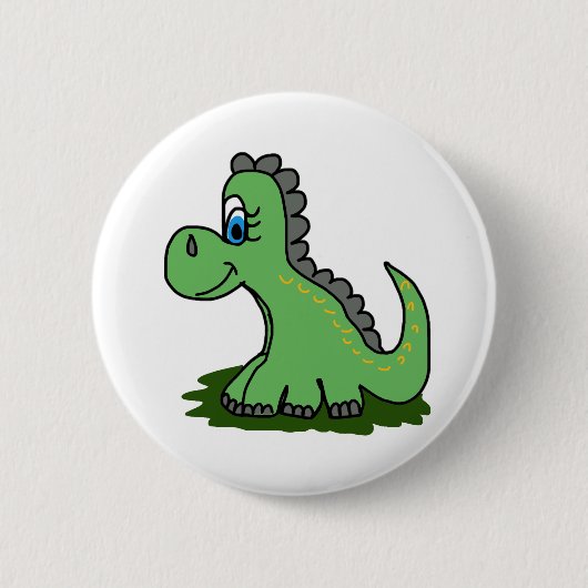 dinosaurio cartoon ronde button 5,7 cm (Voorkant)