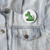 dinosaurio cartoon ronde button 5,7 cm (In situ)