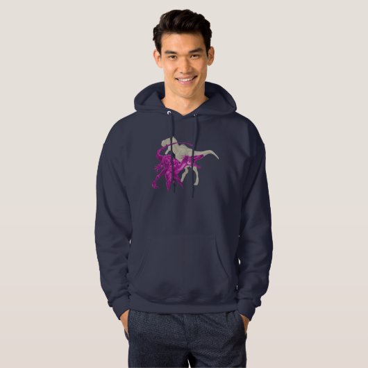 Dinosaurions hooddesign hoodie (Voorkant volledig)