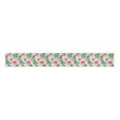 Dinosaurions kerstpatroon grosgrain lint (Voorkant)