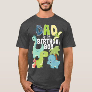 Dinosaurions Theme Birthday Pap van de Birthday Bo T-shirt