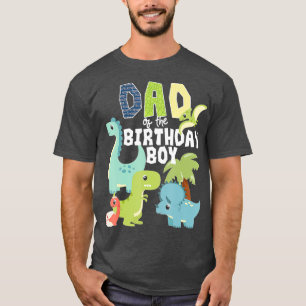 Dinosaurions Theme Birthday Pap van de geboorte jo T-shirt