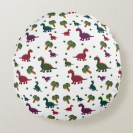 Dinosauripatroon Rond Kussen