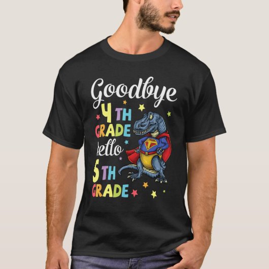 Dinosaurius Senior Student Vaarwel 4e Leerjaar Hal T-shirt (Voorkant)